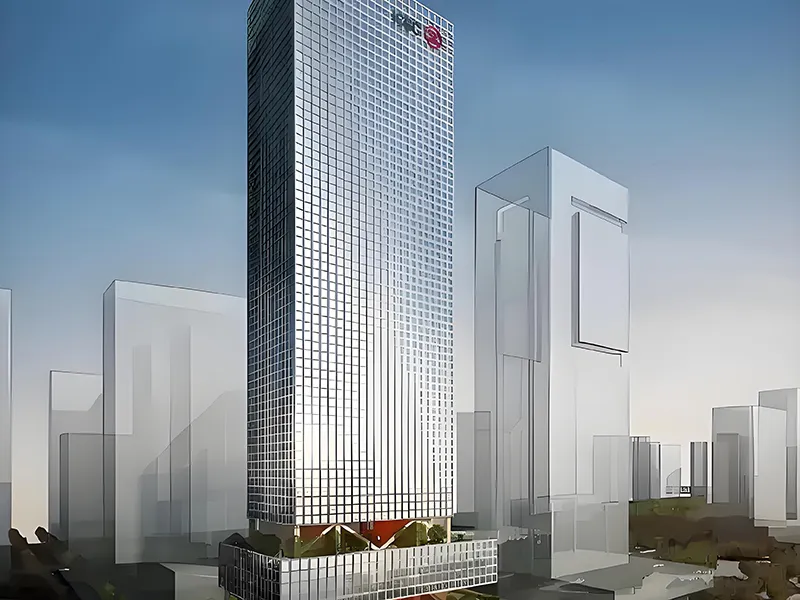 الطابق الأول في فرع Shenzhen  لبنك الصناعة والتجارة الصيني، مزوّد بزجاج IGU المقاوم للرصاص – حيث الأمان يلتقي بالأناقة (bulletproof IGU glass)